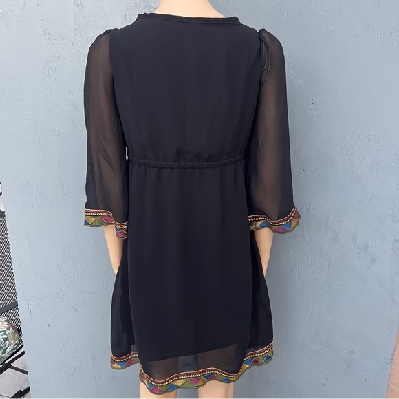 Flying Tomato Bohemian Beach Sun Dress Tribal Ethnic Style Retro Embroid… - Picture 9 of 10